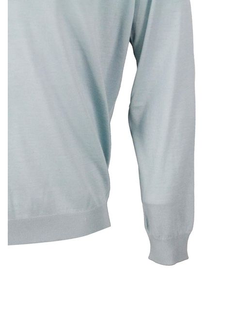 Malo Blue Sweater for men