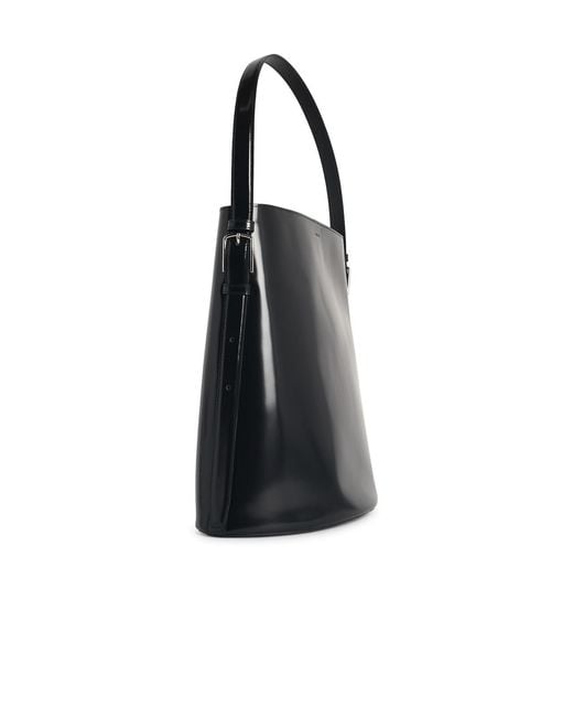 Coperni Black Erconomic Tote Leather Bag