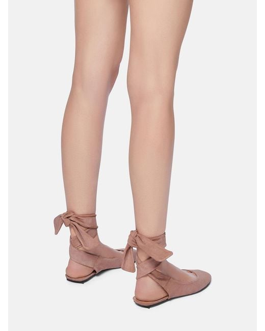 The Attico Pink Cloe Ballerina Shoes