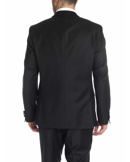 Karl Lagerfeld Blue Single-Breasted Jacket With Shiny Lapels for men