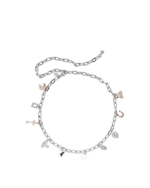 Vivienne Westwood White Multi Chain Belt