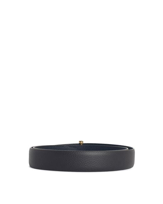 Tom Ford White Reversible Leather Belt for men