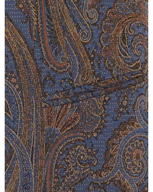 Etro Gray Paisley Print Vest