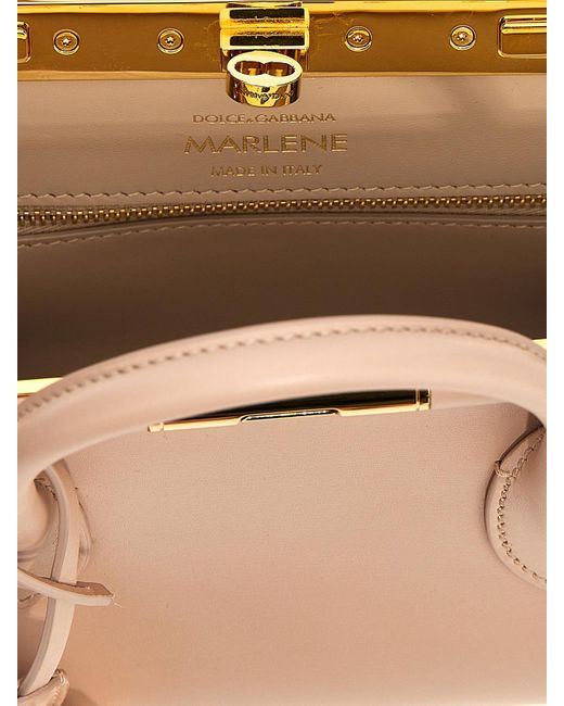Dolce & Gabbana Natural Small Marlene Handbag