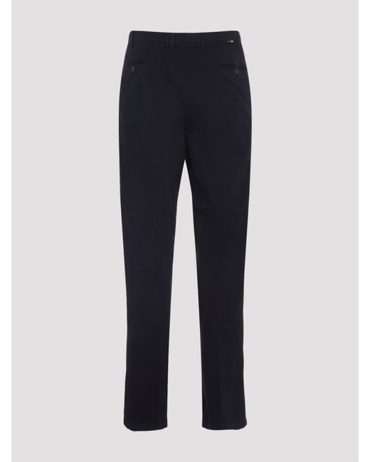 Canali Blue Classic Chino Pants for men