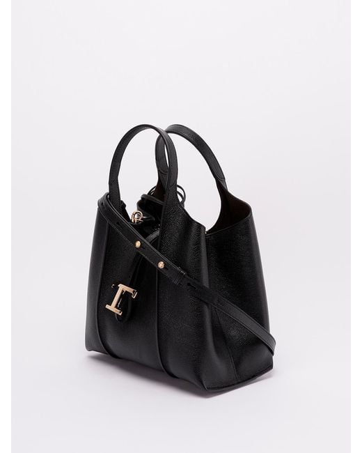 Tod's Black 'T Timeless' Mini Shopping Bag