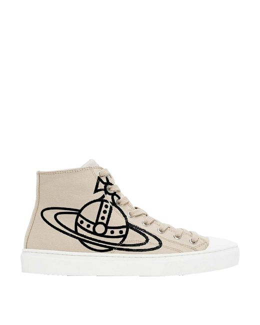 Vivienne Westwood White Plimsoll High Top for men