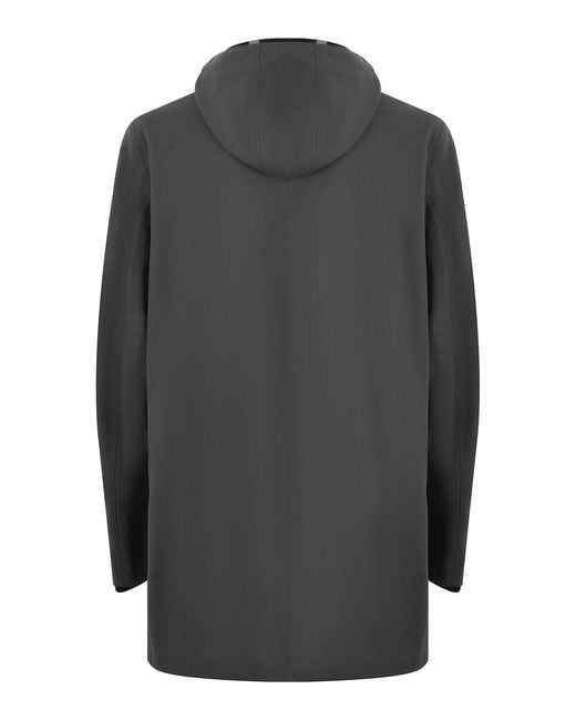 K-Way Gray 3-Layer Nylon Jacket for men