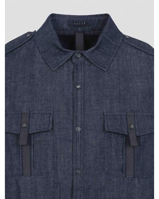 Camicia di Sease in Blue da Uomo