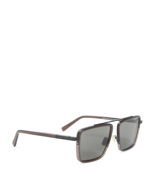 Zegna Metallic Acetate Sunglasses for men