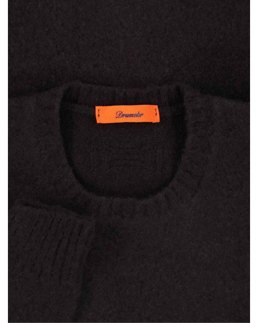 Drumohr Black Wool Sweater for men