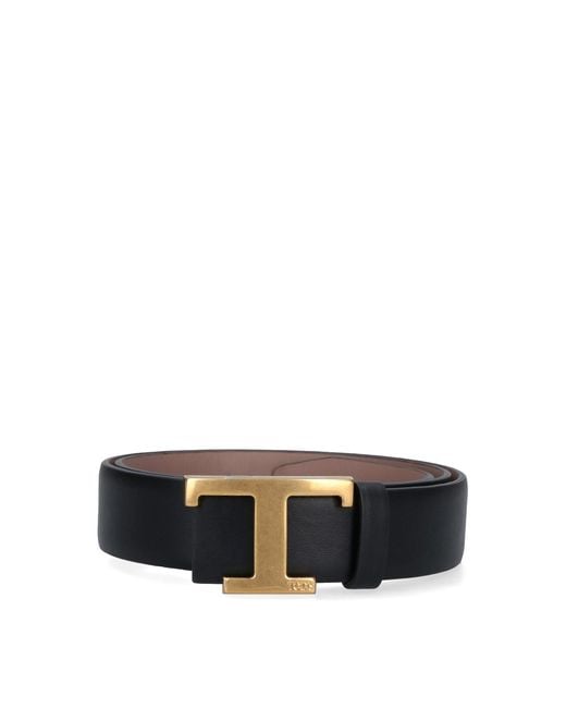 Tod's Black Reversible Belt