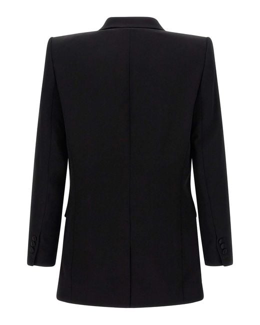 Balmain Black Leaf Embroidery Blazer for men