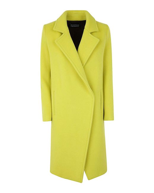 Gianluca Capannolo Yellow maggie Double Breasted Coat