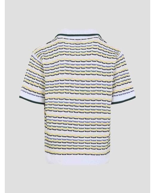 Casablanca White Tuck Stitch Shirt for men