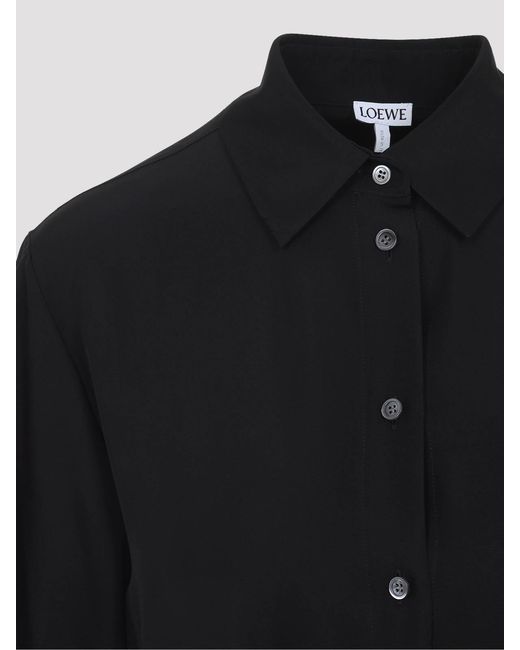 Loewe Black Belted Blouse