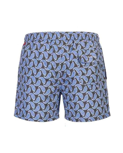 Kiton Blue Swimsuit for men