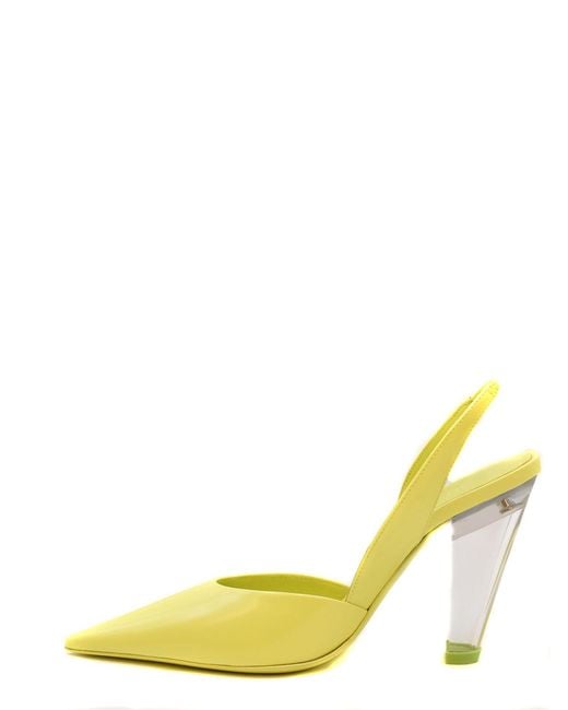 3Juin Yellow Leather Sandals
