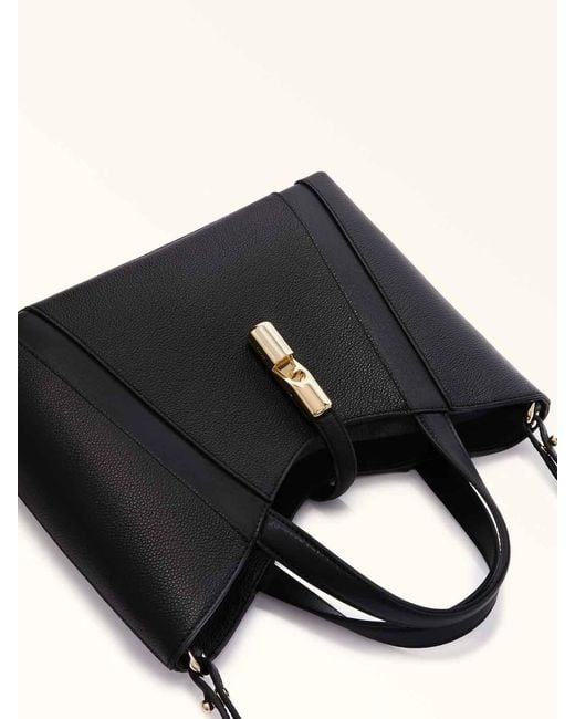 Furla Black Hand Bag Drop S Tote