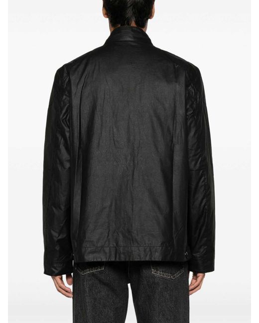 Barbour Black Giacca Merton Wax for men