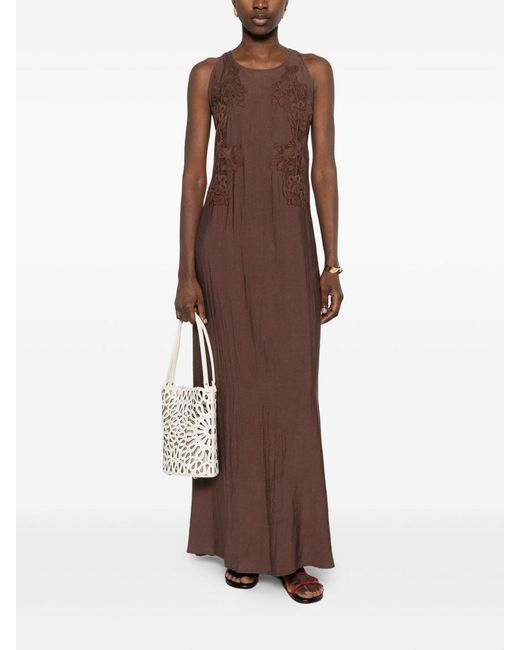 ERMANNO FIRENZE Brown Long Dress