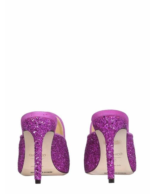 Giannico Purple Daphne Pumps