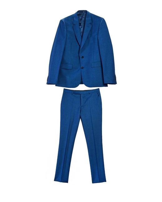 Paul Smith Blue Soho Wool And Mohair Suit for men