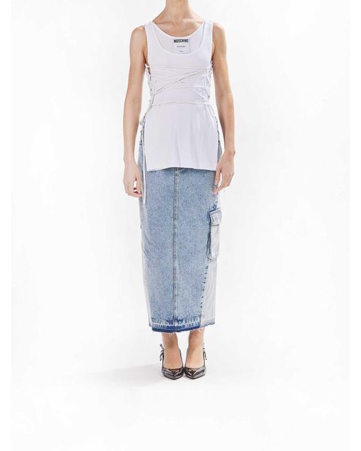Moschino White Top Lacci