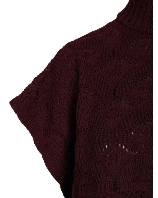 Etro Red Turtleneck Sweater