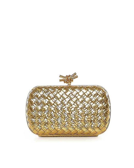 Bottega Veneta Metallic Knot Clutch