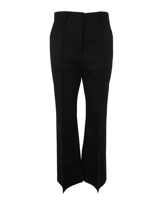 Lanvin Black Tuxedo Cigarette Trousers for men