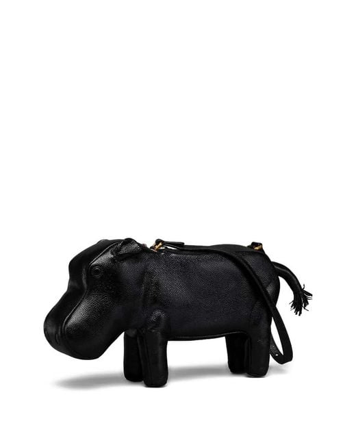 Thom Browne Black Hippo Baguette Bag for men