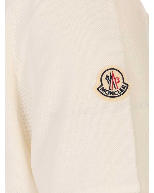 Moncler Natural Ss Polo for men