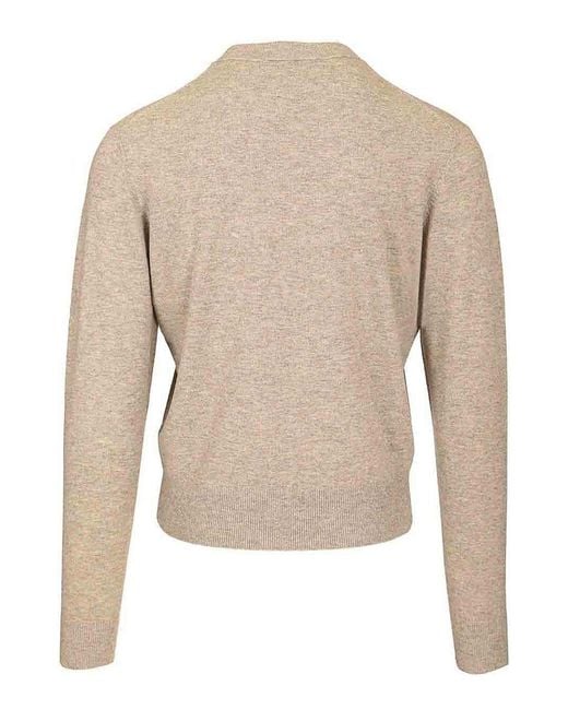 Acne Natural Crew Neck Sweater for men