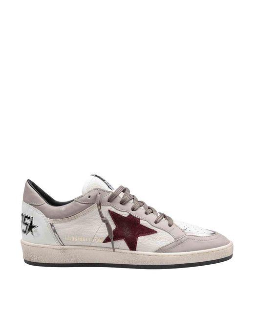 Golden Goose Deluxe Brand White Ballstar Sneakers for men