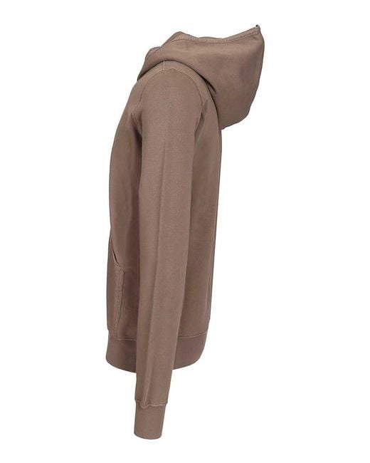 Rick Owens Brown Zip Sweater for men