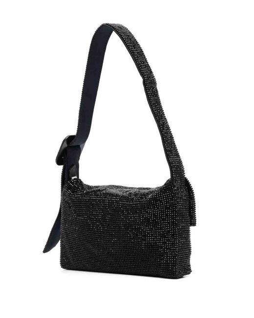 Benedetta Bruzziches Black Vitty La Mignon Crystal Mini Bag