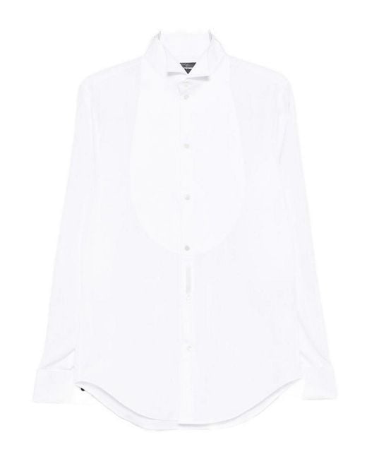 Emporio Armani White Cotton Shirt for men