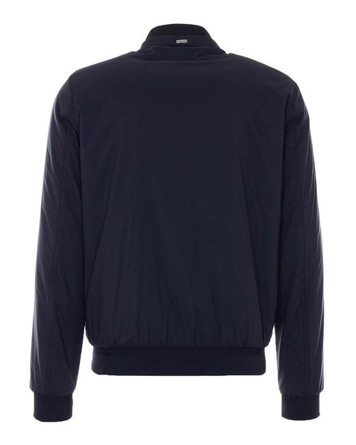 Herno Blue Ecoage Bomber for men