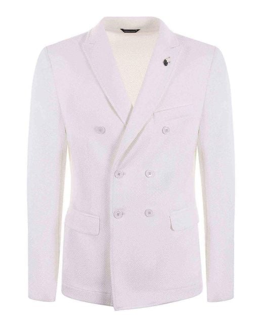 Daniele Alessandrini Pink Double-Breasted Jacket for men