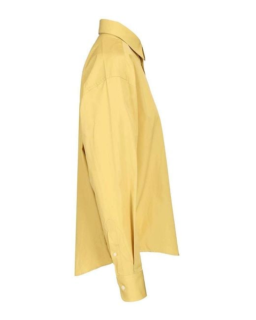 AMI Yellow Long-Sleeved Shirt