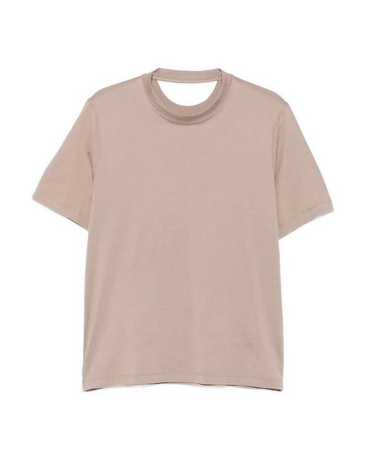 Brunello Cucinelli Natural Jersey T-Shirt for men
