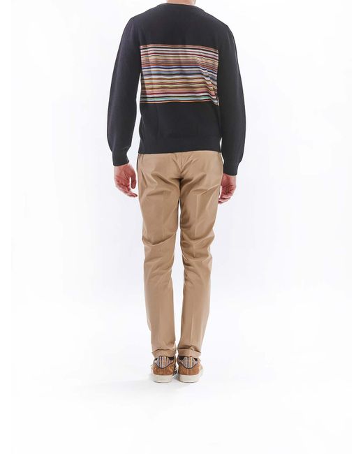 Paul Smith Black Classic Row Strip Shirt Ps for men