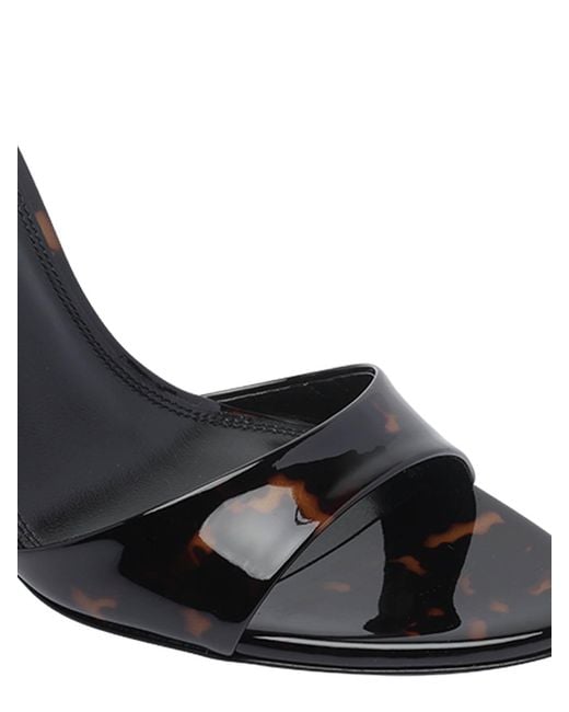 Paris Texas Black Turtle Lidia Sandals