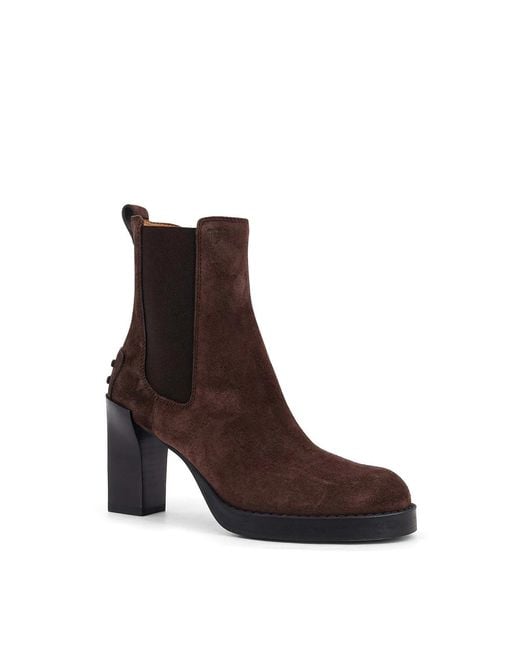 Tod's Brown Suede Boots