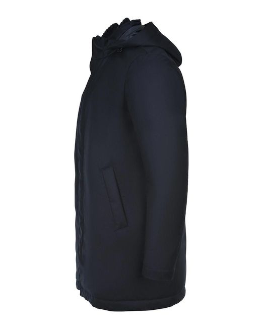 Herno Blue Down Jacket Made Of Technical Fabric for men