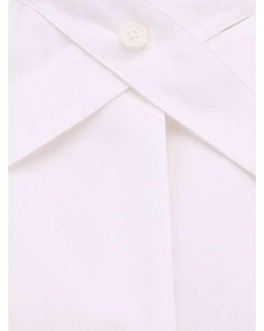 Off-White c/o Virgil Abloh Pink Chic Cotton Shirt With Straps And Metal Buckle