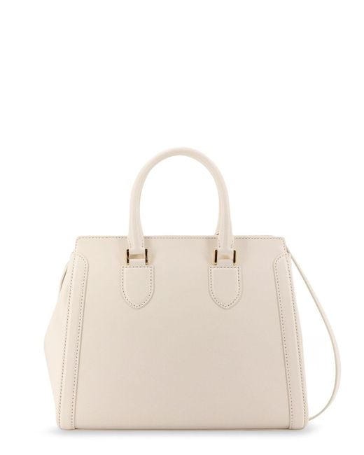 McQueen Natural Birde Large Leather Shoulder Bag