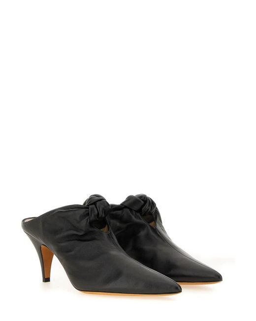 Khaite Black Mules