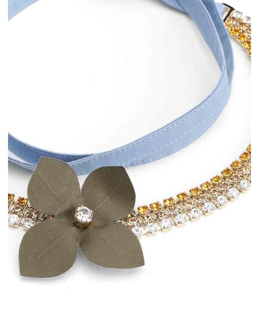 Marni Blue Flower Necklace